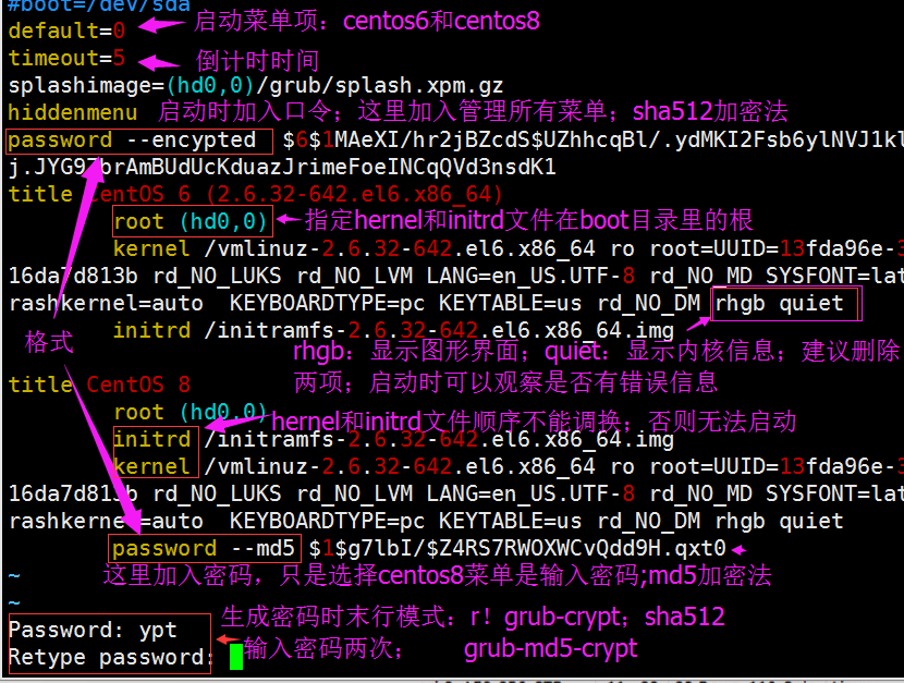 在CentOS5,6上破解和加密口令