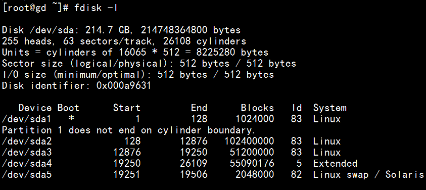 linux 磁盘管理与文件挂载