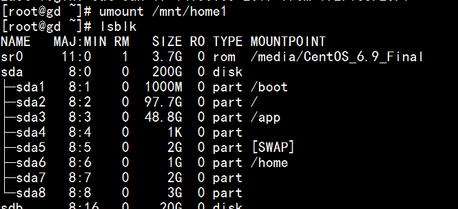 linux 磁盘管理与文件挂载