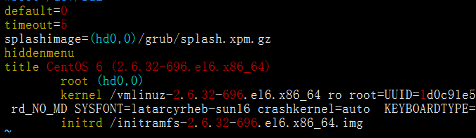 centos6的启动流程和grub实验